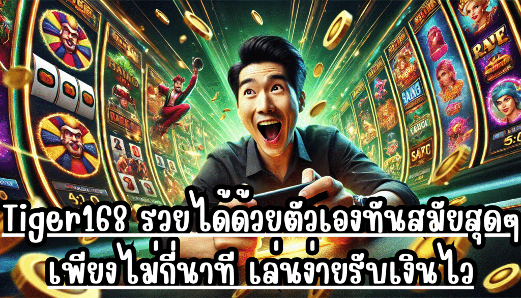 Tiger168 รวยได้ด้วยตัวเองทันสมัยสุดๆ เพียงไม่กี่นาที เล่นง่ายรับเงินไว