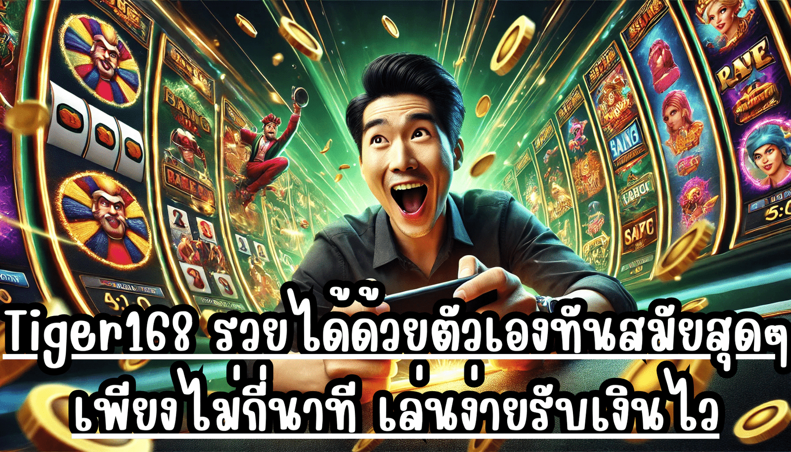 Tiger168 รวยได้ด้วยตัวเองทันสมัยสุดๆ เพียงไม่กี่นาที เล่นง่ายรับเงินไว